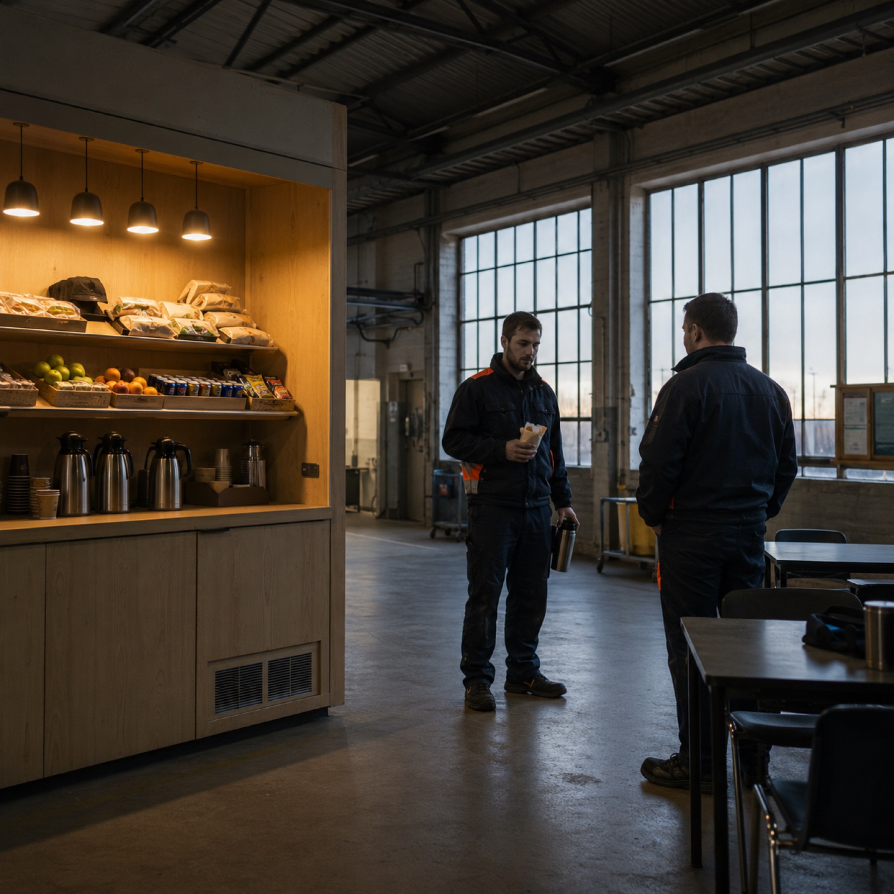 Obemannad butik i ett svenskt kontor / industrilokal